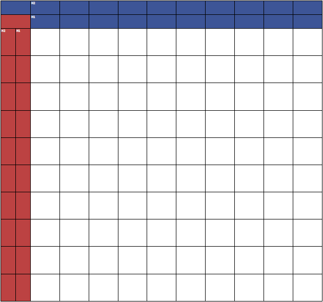 Printable NFL 33 Office Pool